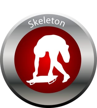 winter game button skeleton