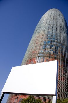 Agbar tower, Barcelona, Catalonia, Spain
