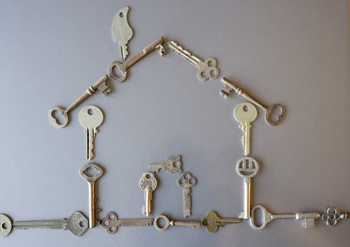 a home made with old keys