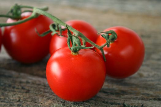 Vine tomatoes that are fresh, ripe and ready to be eaten or used.