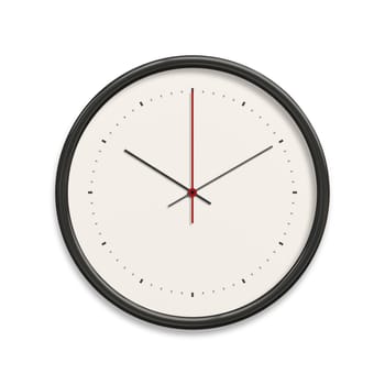 An illustration of a big white clock