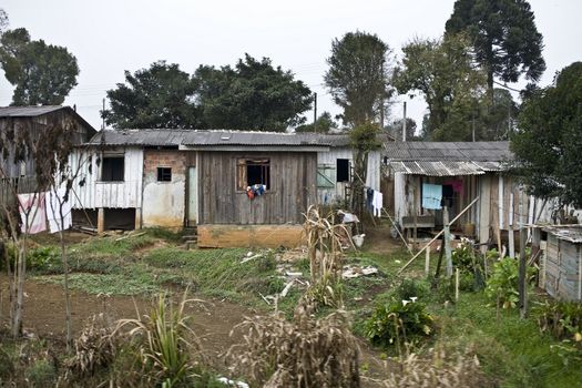 Very poor houses in Parana State - Brazil.
