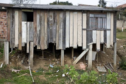 Very poor houses in Parana State - Brazil.