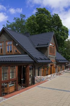 Wooden house in Palanga, Lithuania