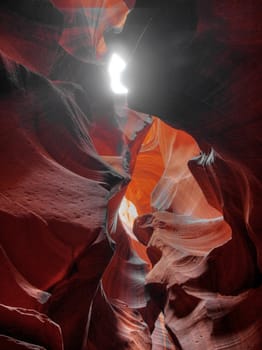 The famous upper Antelope Canyon near Page Arizona