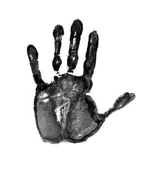 Image of the hand - open palm