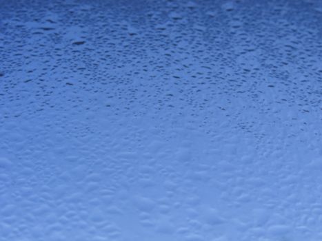 drops of water in a window