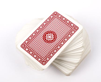 	
	
A pack of cards on white background