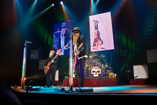 ZZ Top performs at Sala Polivalenta October 20, 2009 in Bucharest