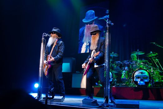 ZZ Top performs at Sala Polivalenta October 20, 2009 in Bucharest