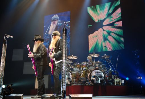 ZZ Top performs at Sala Polivalenta October 20, 2009 in Bucharest