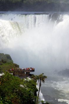 Iguazu Falls, at the border of Argentine and Brasil, Southamerica.