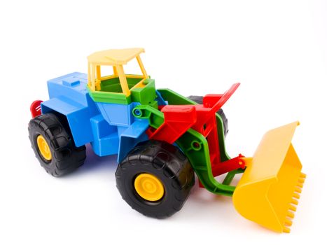 Colourful kid toy on white background
