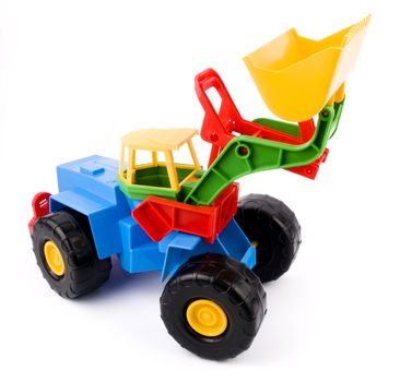Colourful kid toy on white background