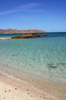 Espiritu Santo Island in Baja California Sur in Mexico