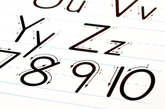 Back to School Learning Letters Chart