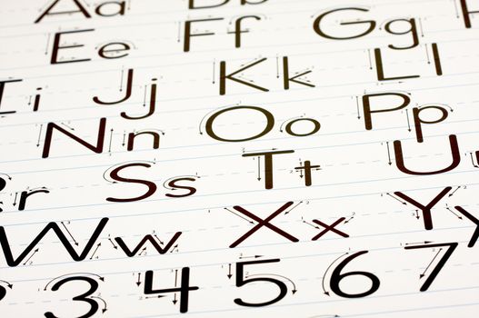 Back to School Learning Letters Chart