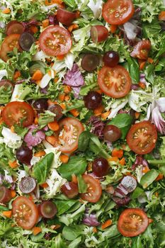 Delicious fresh and healthy salad - perfect as a food related background