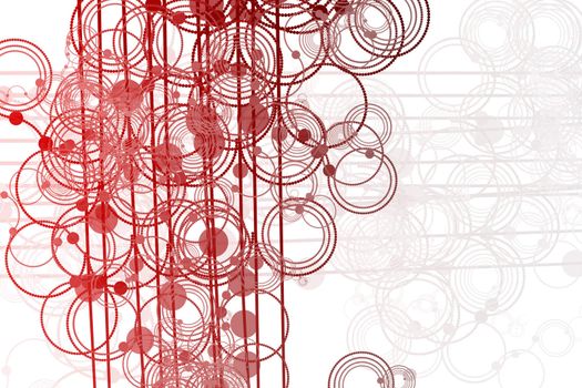 Clean Flowing Lines and Circles Abstract Background 