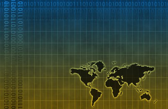 Futuristic Web Cyber Data Grid Color Background