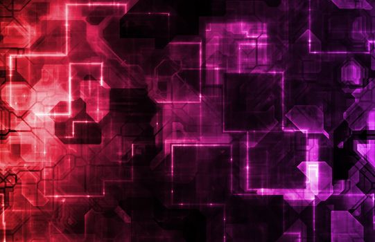 Technology Abstract World Background as Clip Art