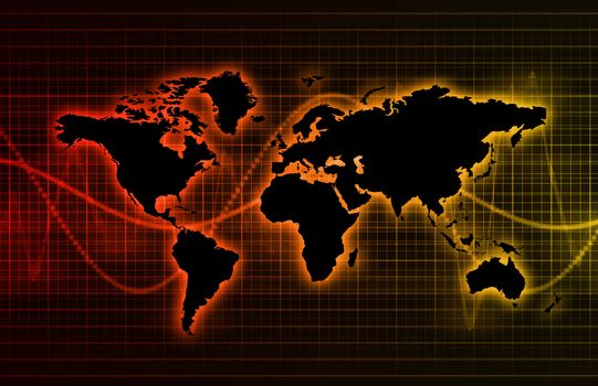 Technology Abstract World Background as Clip Art