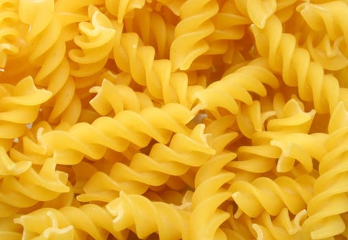 a background of pasta from above