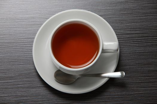 close up of cup of hot tea 