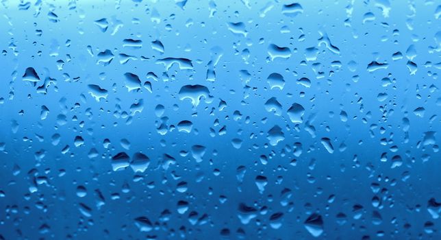 a picture of water drops on window