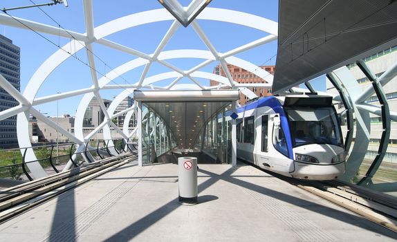 New Randstad Rail tram station in The Hague