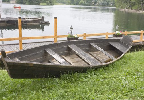 The ancient Lithuanian boat