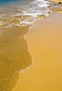 Beautiful Mediterranean beach on the island of Malta