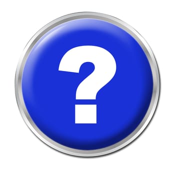 blue round button with the question mark symbol