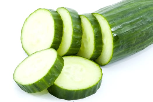 sliced cucumber - healthy eating - vegetables - close up