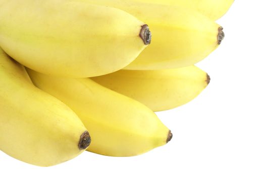 Fresh yellow banana isolated over white