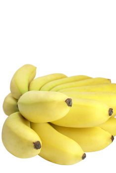 Fresh yellow banana isolated over white