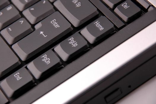 close up of keyboard computer