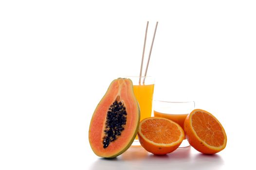 papaya and orange juice