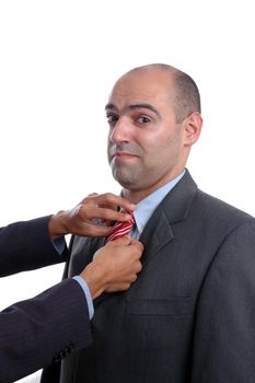 two hand adjusting tie