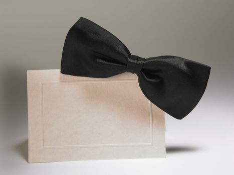 bow tie on the invatation card