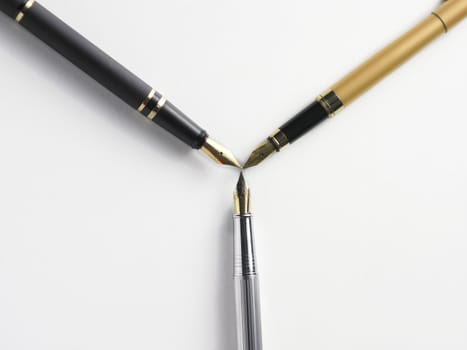 Fountain pen isolated over a white background