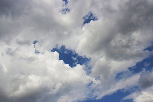 The sky with clouds on our city...