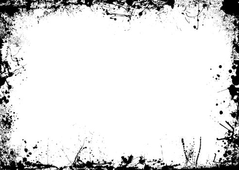 Ink splat illustrated background with room to add copy