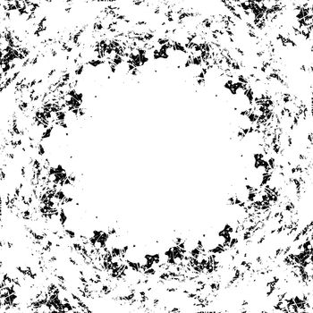 Abstract black and white illustrated background with mottled effect