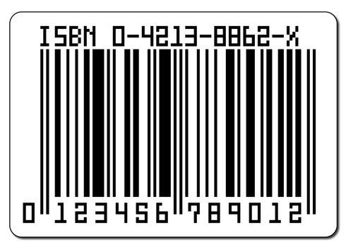 A barcode isolated on a white background