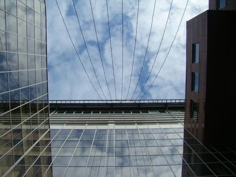 sky and offices