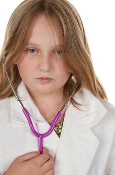 this young girl wants to be a doctor