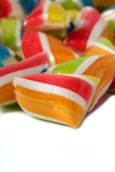 Close-up of sweet handmade candy of various colors