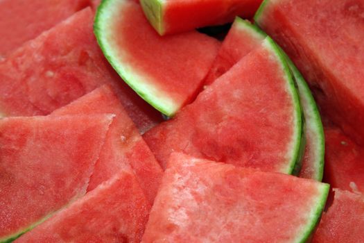 Juicy water melon slices