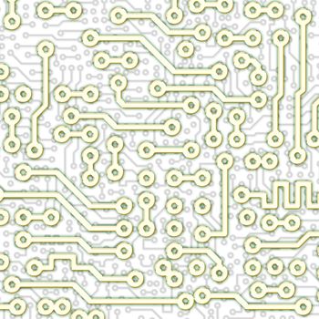 Abstract square graphical circuit board light pattern